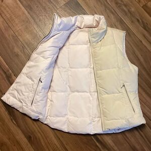 Ralph Lauren Women's S/Petite Reversible Down Quilted‎ Puffer Vest Pink/Tan